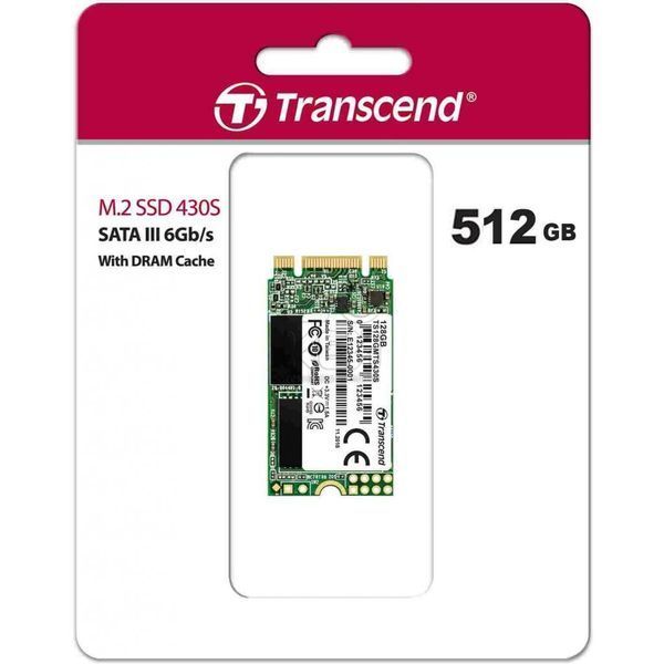 SSD диск Transcend MTS430S 512ГБ SATA III M.2 2242 3D NAND TLC (TS512GMTS430S) H00000061474 фото