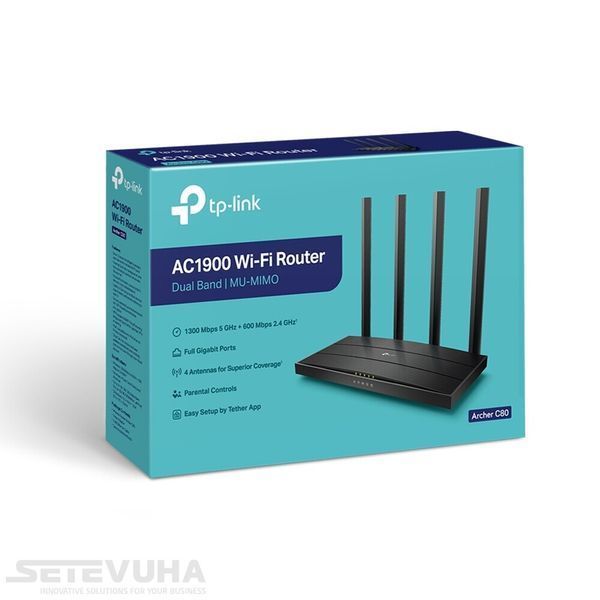 Беспроводной маршрутизатор TP-Link Archer C80 Двухдиапазонный GbE MU-MIMO (ARCHER C80) H00000032700 фото
