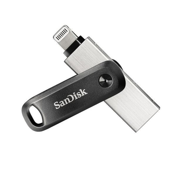 Флеш память USB SanDisk iXpand Go 256ГБ USB 3.2 Lightning (SDIX60N-256G-GN6NE) H00000052754 фото
