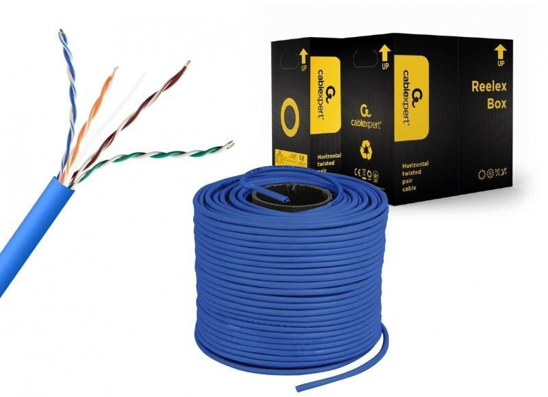 Кабель вита пара Cablexpert UTP Cat 5e PVC 4 х 2 (UPC-5004E-SOL-B) H00000272916 фото