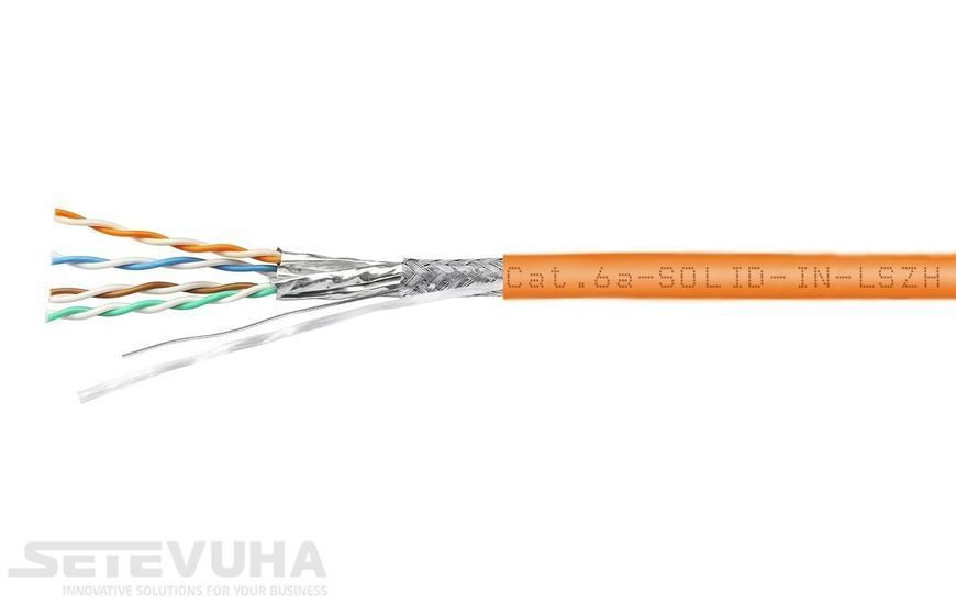 Кабель вита пара OK-Net S/FTP Cat 6a LSZH 4 х 2 х 0.56 (7935050m305) H00000001836 фото