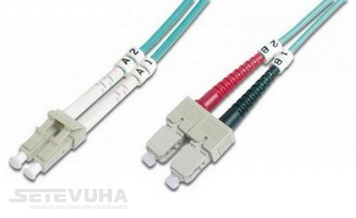 Патч-корд оптичний DIGITUS SC-LC UPC MM(OM3) Duplex 10м (DK-2532-10/3) H00000004266 фото