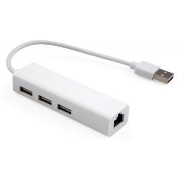 USB-хаб Vinga (VCP2H3USB2LANWH) H00000176948 фото