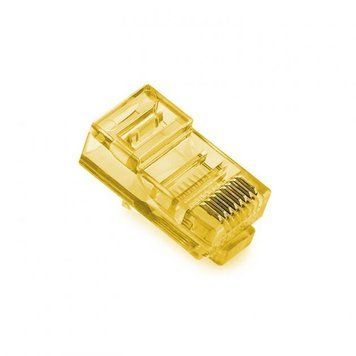 Конектор RJ-45 Merlion Cat 5 UTP (Не экранированный) 100 шт (RJ45ML-YW) H00000100507 фото