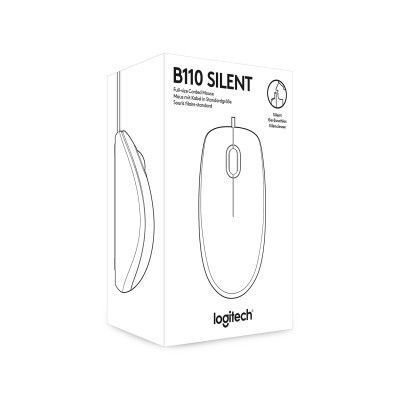 Миша Logitech B110 Silent дротова (910-005508) H00000037344 фото
