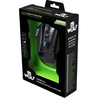 Мышь Esperanza MX201 Wolf проводная игровая (EGM201B) H00000051239 фото
