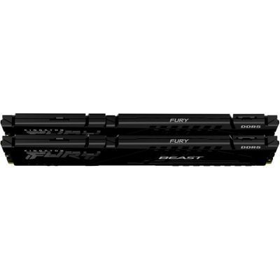 Оперативна пам'ять Kingston Fury Beast DIMM DDR5 32 ГБ (2 &times; 16 ГБ) (KF552C40BBK2-32) H00000173617 фото