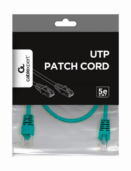 Патч корд Cablexpert UTP Cat. 5e 0.5 м PVC Зелений (PP12-0.5M/G) H00000174487 фото
