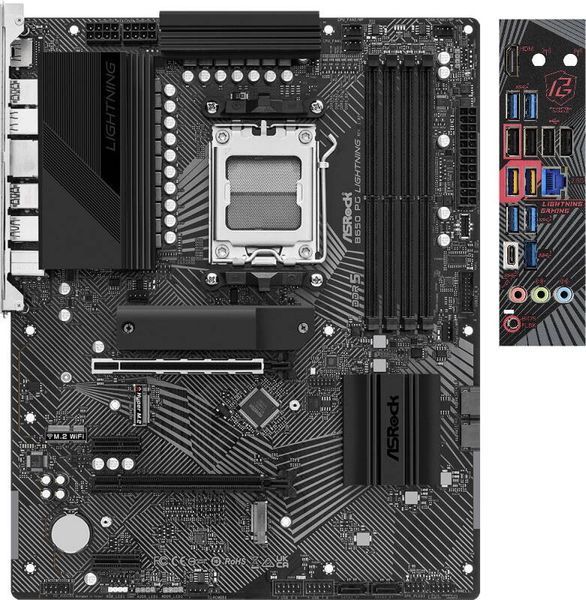 Материнская плата ASRock AM5 (B650 PG LIGHTNING) H00000312665 фото
