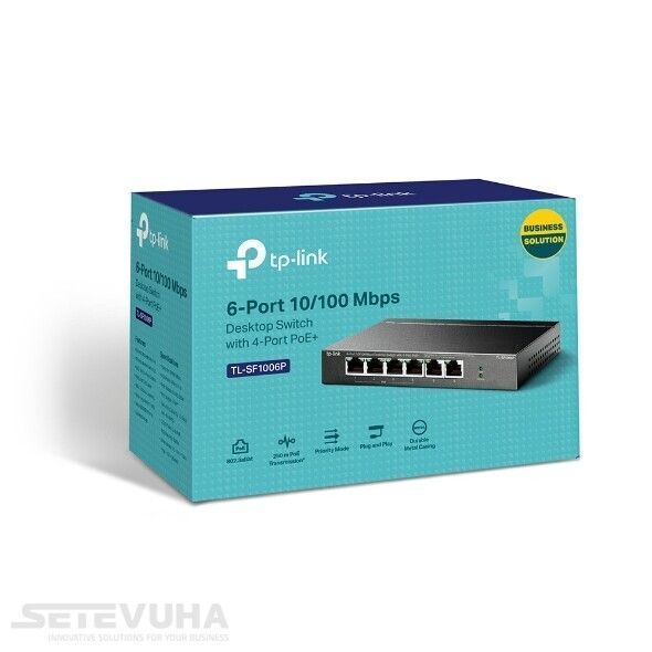 Комутатор TP-Link PoE (TL-SF1006P) H00000031335 фото