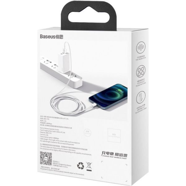 Кабель BASEUS USB Type A - Apple Lightning 2 м USB 2.0 (CALYS-C02) H00000180297 фото