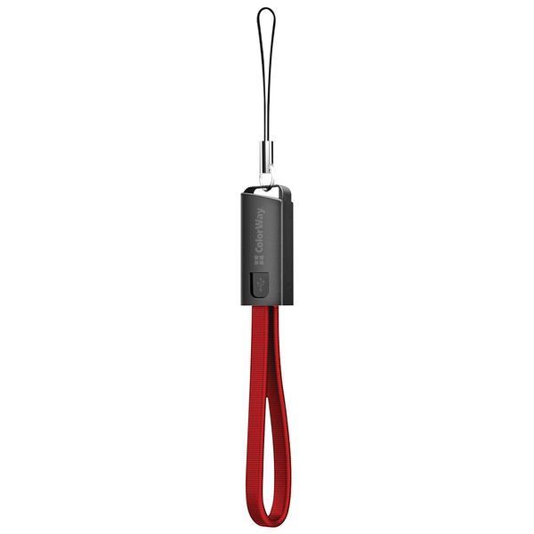 Кабель ColorWay USB Type A - Micro-USB 0.22 м (CW-CBUM022-RD) H00000204091 фото