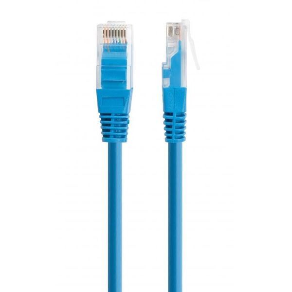 Патч корд Vinga UTP Cat. 5e 1.5 м PVC Синій (VCPPCC1.5B) H00000159121 фото
