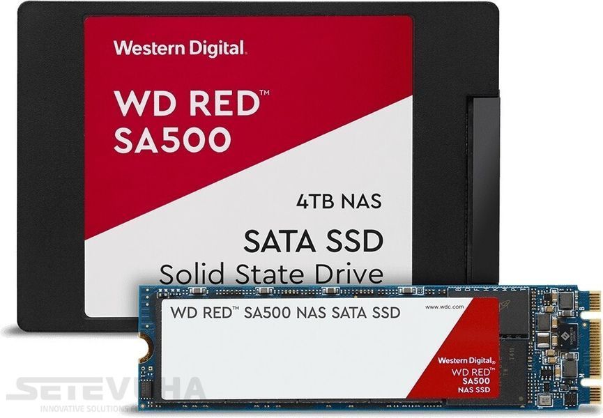 SSD диск WD WD Red SA500 500 ГБ SATA III M.2 2280 3D NAND TLC (WDS500G1R0B) H00000032493 фото