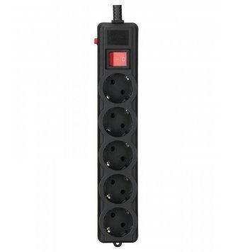 Сетевой фильтр Gembird 3м 5-розеточный EU (SPG5-G-10B-PRO) H00000323683 фото