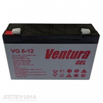 Акумуляторна батарея Ventura 12 Аг GEL 6 В (VG 6-12 Gel) H00000009857 фото