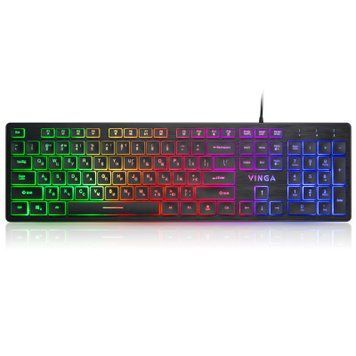 Клавиатура Vinga игровая проводная (KB410 black) H00000176645 фото