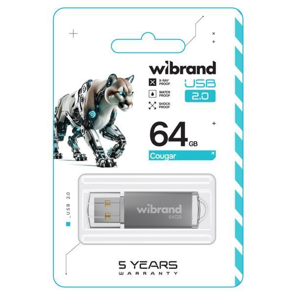 Флеш память USB Wibrand (WI2.0/CU64P1S) H00000460134 фото