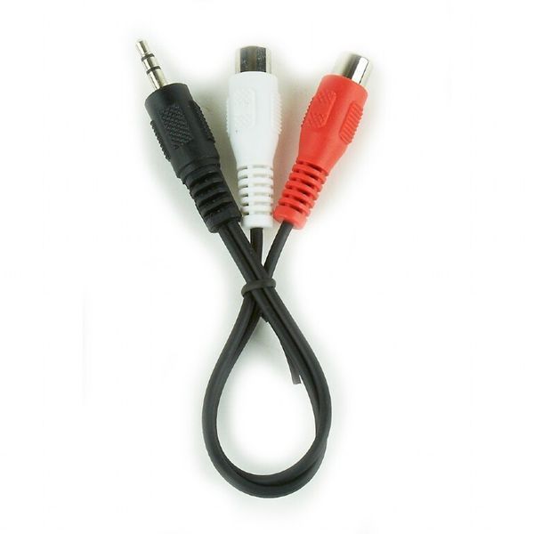 Кабель Cablexpert mini-jack 3.5 мм - 2*RCA 0.2 м (CCA-406) H00000179932 фото