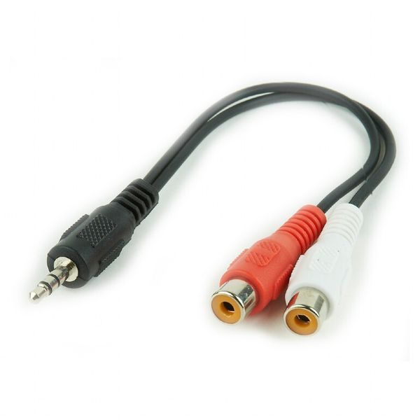 Кабель Cablexpert mini-jack 3.5 мм - 2*RCA 0.2 м (CCA-406) H00000179932 фото