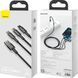 Кабель BASEUS USB Type A - Micro-USB USB Type C Apple Lightning 1.5 м (CAMLTWJ-01) H00000180319 фото 3