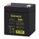 Акумуляторна батарея Gemix 5 Аг AGM 12 В (LP12-5) H00000307651 фото 2