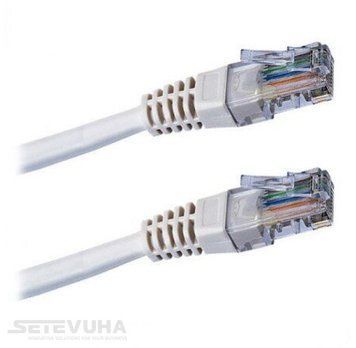 Патч корд Kingda UTP Cat. 5e 3 м PVC Білий (PAUT3300) H00000002708 фото