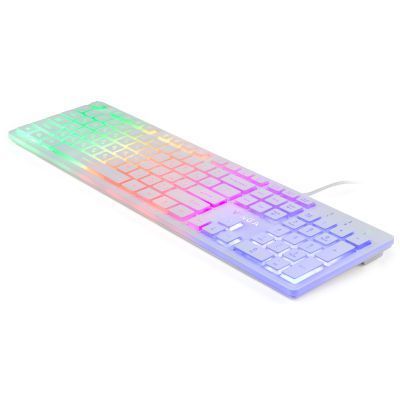 Клавіатура Vinga ігрова провідна (KB410 White) H00000176646 фото