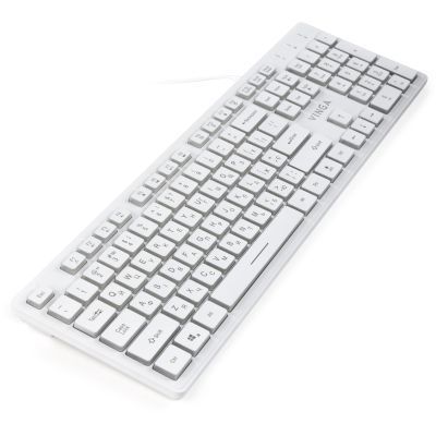 Клавіатура Vinga ігрова провідна (KB410 White) H00000176646 фото