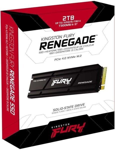 SSD диск Kingston Fury Renegade 2ТБ PCI-E 4.0 4x M.2 2280 3D TLC (SFYRDK/2000G) H00000308103 фото