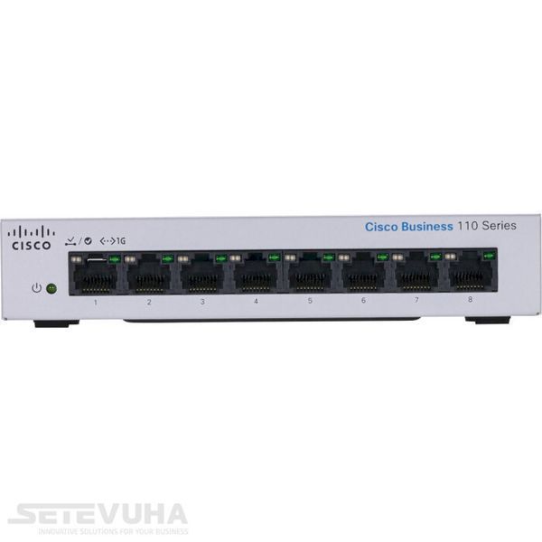 Коммутатор Cisco (CBS110-8T-D-EU) H00000035801 фото