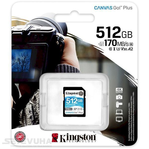 Карта пам'яті Kingston Canvas Go! Plus SD 512Гб (SDG3/512GB) H00000038325 фото