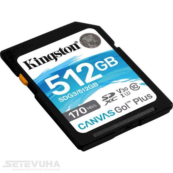 Карта пам'яті Kingston Canvas Go! Plus SD 512Гб (SDG3/512GB) H00000038325 фото