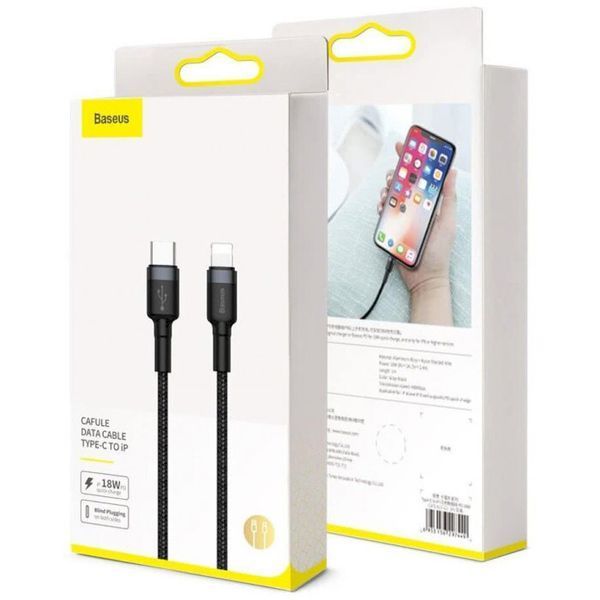 Кабель BASEUS USB Type C - Apple Lightning 1 м USB 2.0 (CATLKLF-G1) H00000180341 фото