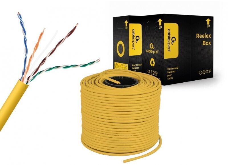 Кабель вита пара Cablexpert UTP Cat 5e PVC 4 х 2 (UPC-5004E-SOL-Y) H00000272918 фото