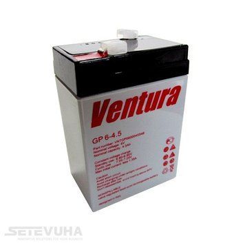 Акумуляторна батарея Ventura 4.5 Аг AGM 6 В (GP 6-4,5) H00000000237 фото