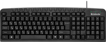 Клавіатура Defender Focus HB-470 UKR провідна (45471_DEFENDER) H00000177470 фото
