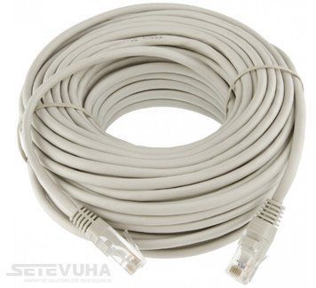 Патч корд Kingda UTP Cat. 5e 15 м PVC Білий (PAUT31500) H00000002715 фото
