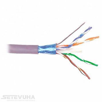 Кабель вита пара Kingda FTP Cat 5e LSZH 4 + 2 х 2 (KDFT8004-LSZH) H00000033154 фото