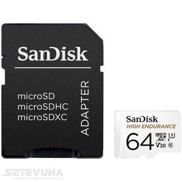 Карта памяти SanDisk High Endurance microSD 64ГБ (SDSQQNR-064G-GN6IA) H00000038350 фото