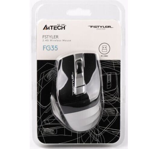 Мышь A4Tech беспроводная (FG35 (Grey)) H00000075722 фото