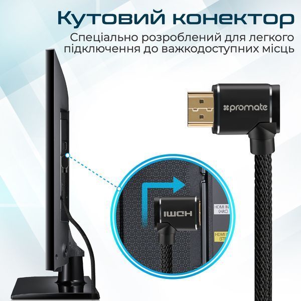 Кабель Promate (prolink4k1-500.black) H00000448538 фото