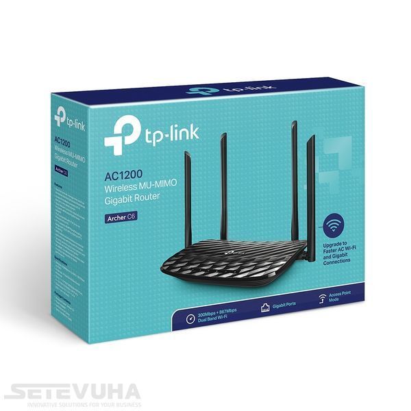 Бездротовий маршрутизатор TP-Link Archer C6 Двохдіапазонний GbE MU-MIMO (Archer C6) H00000011152 фото