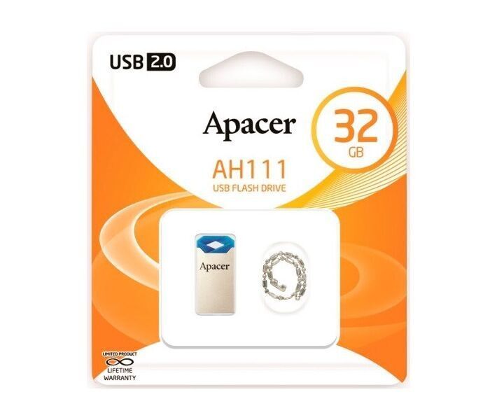 Флеш память USB Apacer AH111 32ГБ USB 2.0 (AP32GAH111U-1) H00000058463 фото