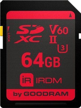 Карта пам'яті GOODRAM UHS-II U3 IRDM microSDXC 64ГБ (IR-S6B0-0640R11) H00000056089 фото