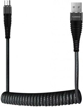 Кабель Florence USB Type A - Micro-USB 1 м USB 2.0 (FL-2208-KM) H00000184664 фото