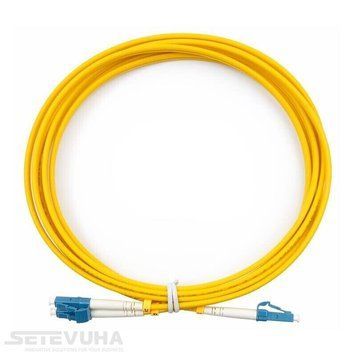 Патч-корд оптичний CMS LC-LC UPC SM Duplex 2м (UPCU-2LCLC(SM)D(ON)) H00000033458 фото