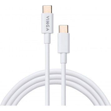 Кабель Vinga USB Type C - USB Type C 1 м (VCPCTC45W) H00000204182 фото