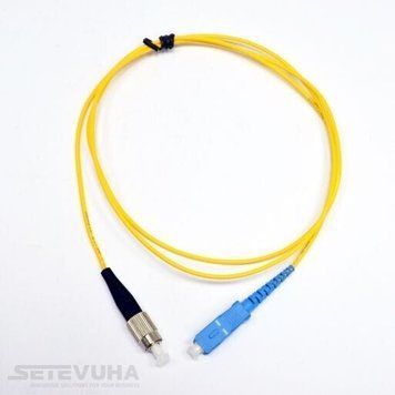 Патч-корд оптичний CMS SC-FC UPC SM Duplex 3м (UPC-3SCFC(SM)D(ON)) H00000041081 фото