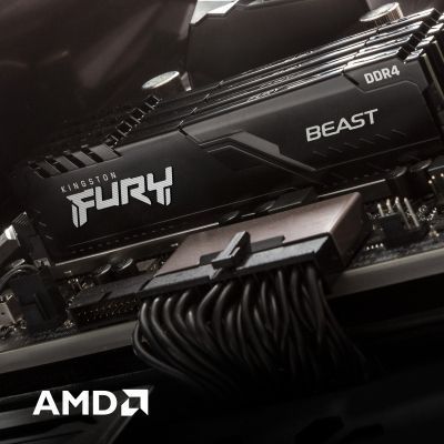 Оперативная память Kingston Fury Beast DIMM DDR4 16 ГБ (2 &times; 8 ГБ) (KF436C17BBK2/16) H00000063904 фото